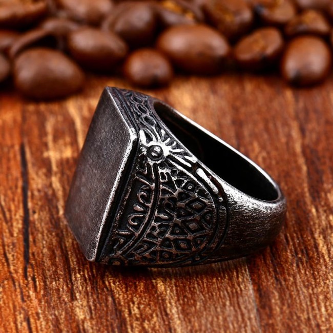 Wholesale Stainless Steel Antique Signet Rings