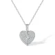 Wholesale Copper Engraved Openable Heart Necklace
