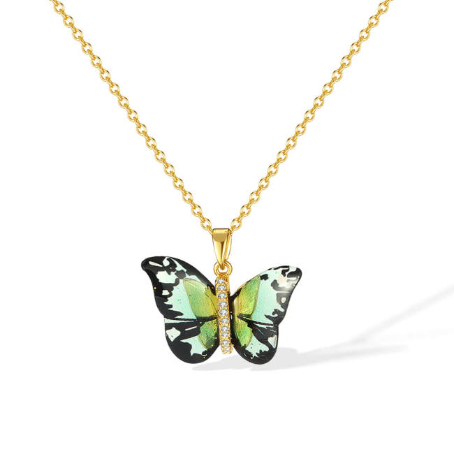 Wholesale Copper Butterfly Necklace