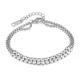 Wholesale Stainless Steel Unique Double Row Tennis Bracelet
