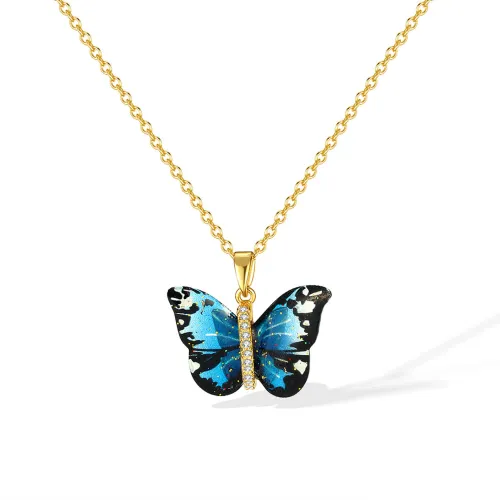 Wholesale Copper Butterfly Necklace