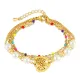 Wholesale Stainless Steel Multi Layered Hollow Heart Bracelet