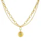 Wholesale Stainless Steel Double Layered Necklace