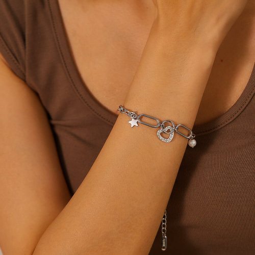 Wholesale Stainless Steel Womens Bracelet with Love
