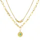 Wholesale Stainless Steel Turquoise Stacking Necklace