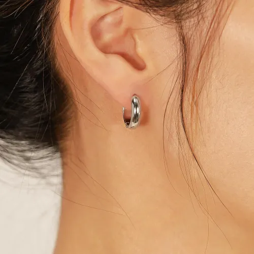 Wholesale Stainless Steel Classic Hoop Earrings