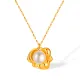 Wholesale Stainless Steel Gold Plated Pearl Pendant