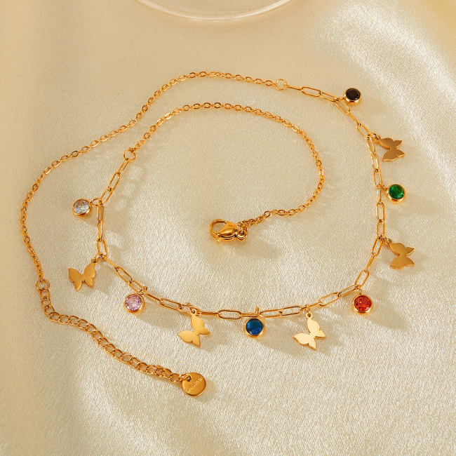 Wholesale Stainless Steel Butterfly Necklace