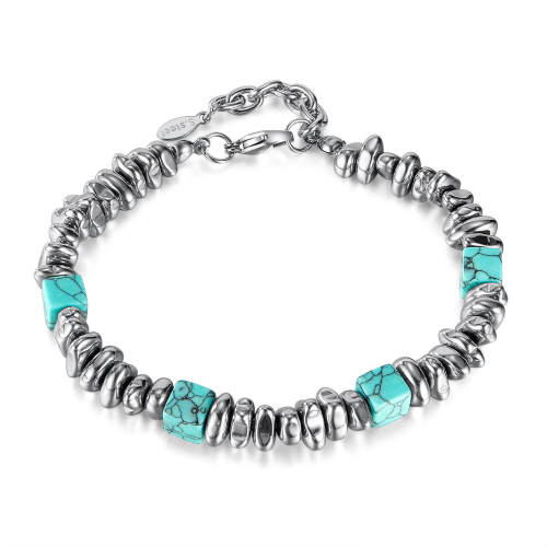 Wholesale Blue Turquoise Hematite Bracelet
