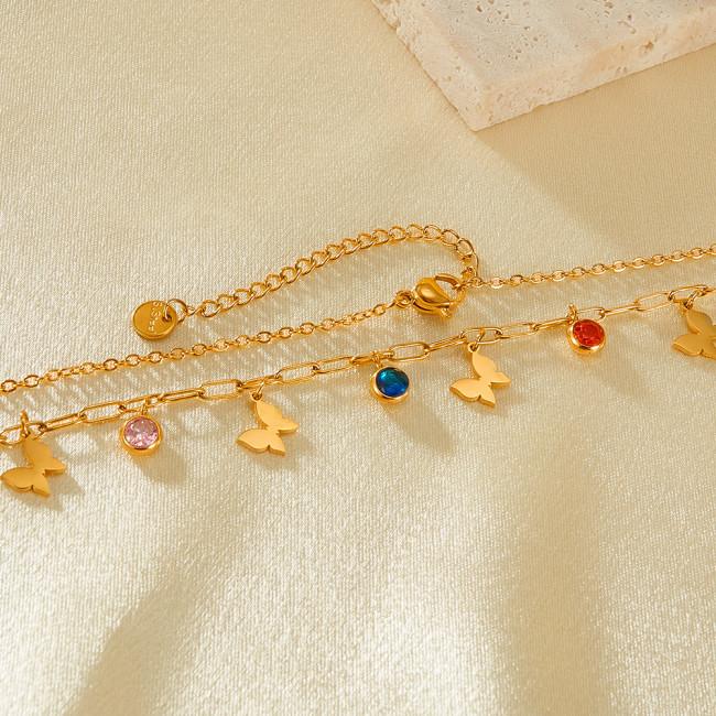 Wholesale Stainless Steel Butterfly Necklace