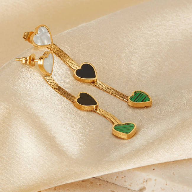 Wholesale Stainless Steel Snakebone Chain Earrings