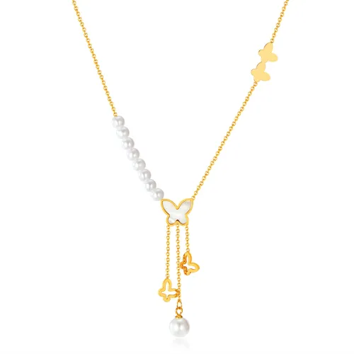 Wholesale Stainless Steel Butterfly Necklaces