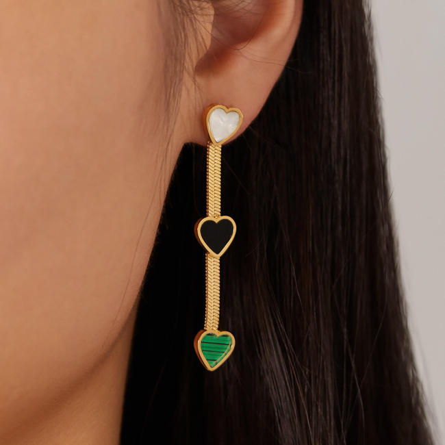 Wholesale Stainless Steel Snakebone Chain Earrings