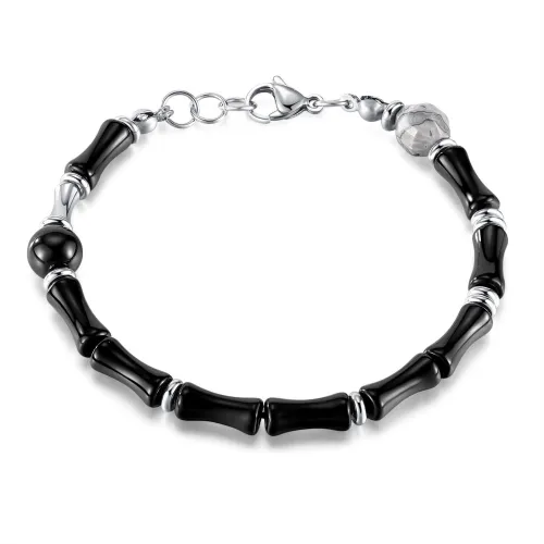 Wholesale Stainless Steel Mens Bamboo Bracelet