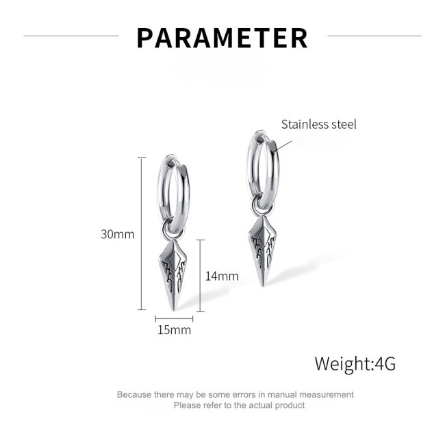 Wholesale Stainless Steel Mens Earrings
