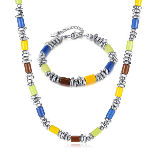 Wholesale Beads Bracelet and Necklace Jewelry Set