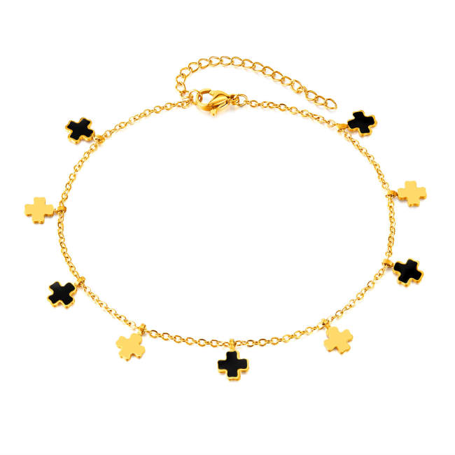 Wholesale Stainless Steel Cross Anklet