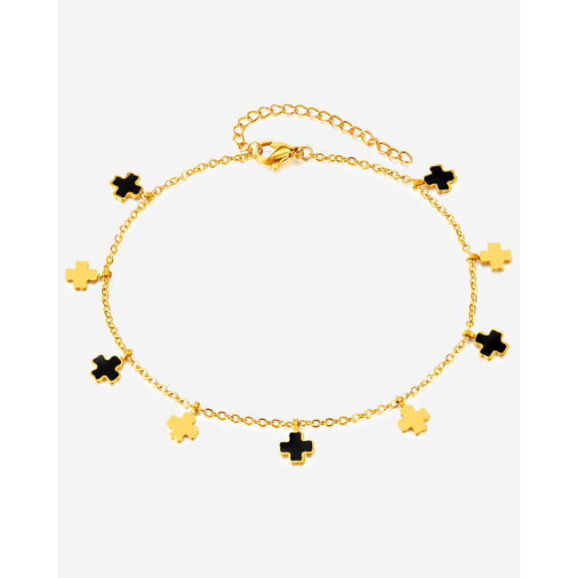 Wholesale Stainless Steel Cross Anklet