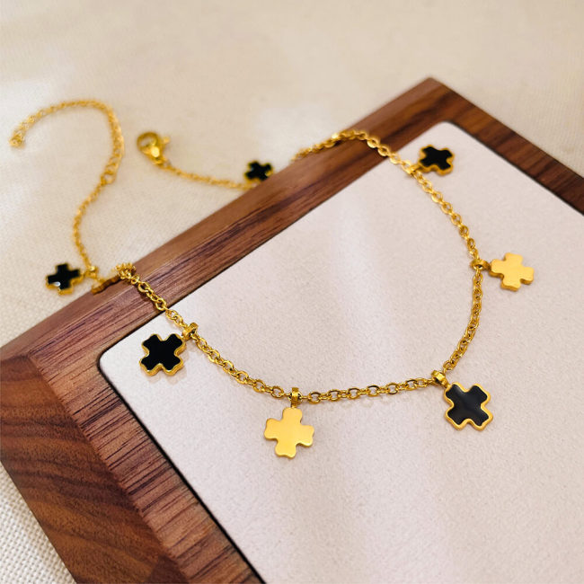 Wholesale Stainless Steel Cross Anklet
