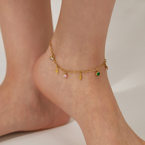 Wholesale Stainless Steel Lightning Anklet