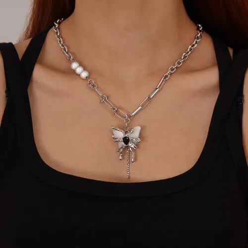 Wholesale Alloy Pendant Stainless Steel Chain Necklace