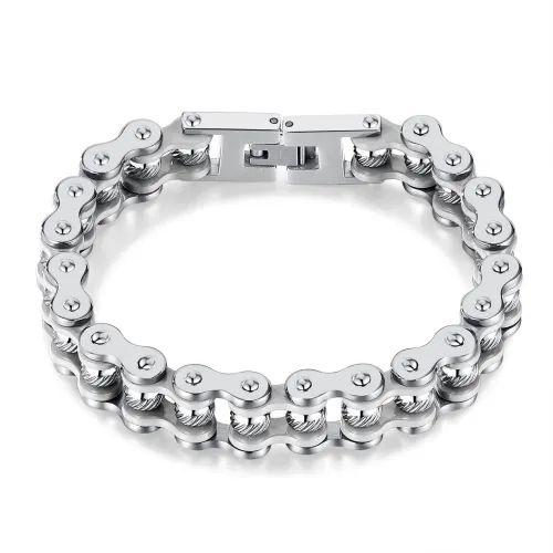 Wholesale Stainless Steel Hip Hop Bike Bracelet