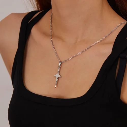 Wholesale Stainless Steel Crossed Sword Pendant