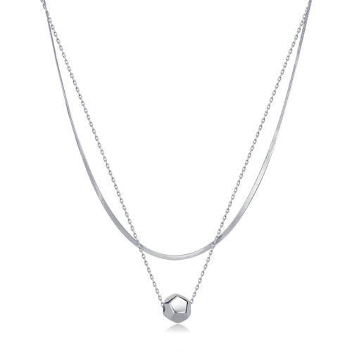 Wholesale Stainless Steel Double Layered Necklace