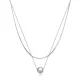 Wholesale Stainless Steel Double Layered Necklace