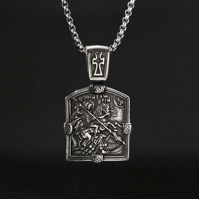Wholesale Stainless Steel Knight Military Pendant