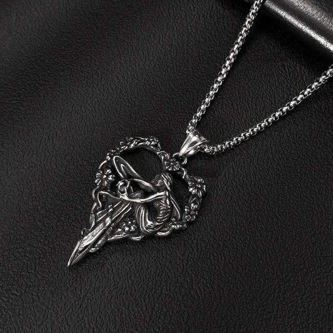 Wholesale Stainless Steel Creative Heart Pendant