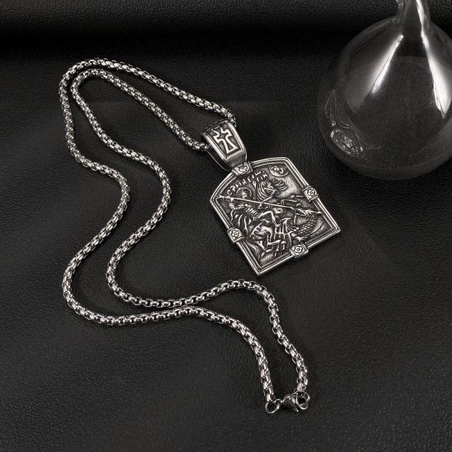 Wholesale Stainless Steel Knight Military Pendant