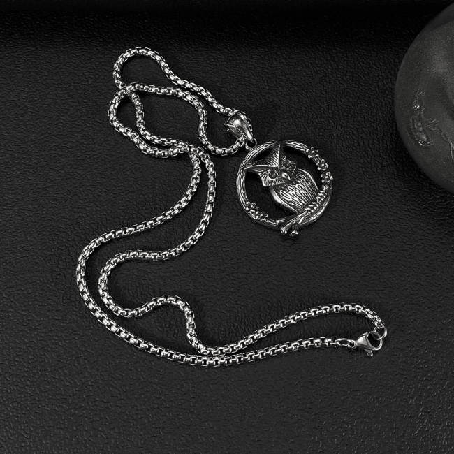 Wholesale Stainless Steel Owl Pendant