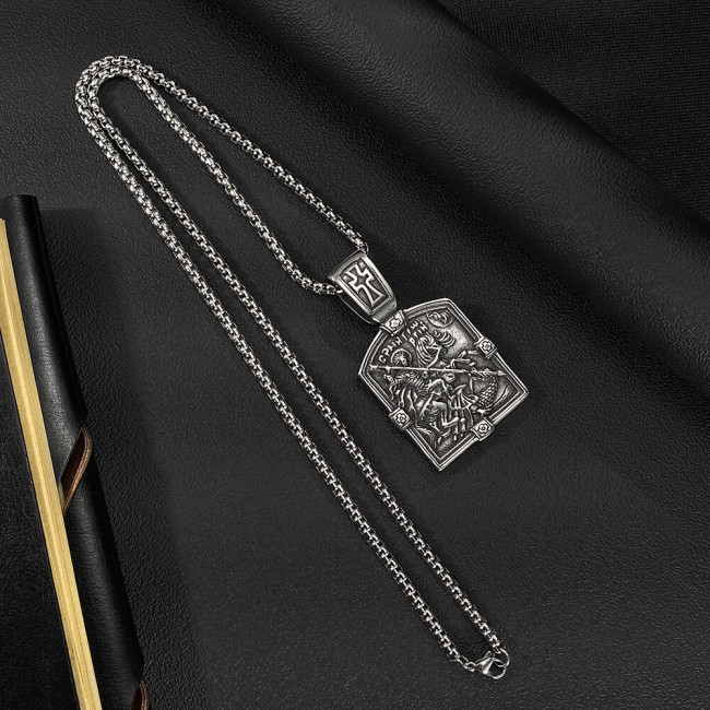 Wholesale Stainless Steel Knight Military Pendant