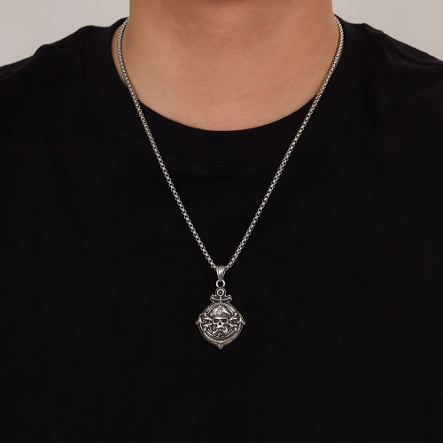 Wholesale Stainless Steel Vintage Pirate Skull Pendant