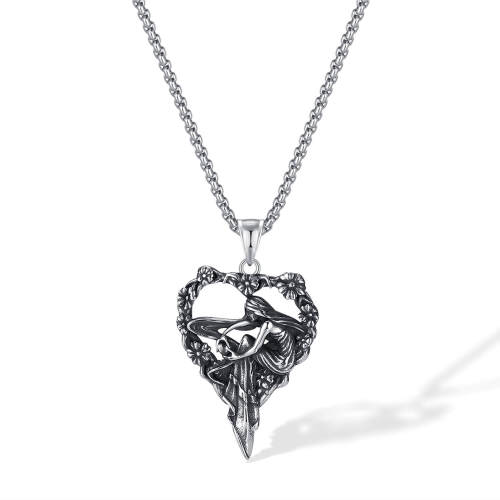 Wholesale Stainless Steel Creative Heart Pendant