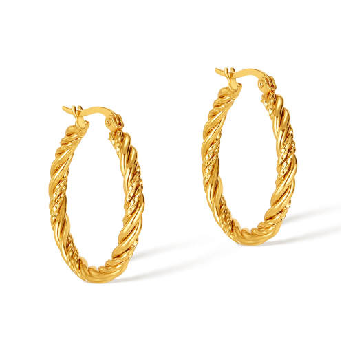 Wholesale Stainless Steel Twist Earrings