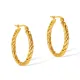 Wholesale Stainless Steel Twist Earrings