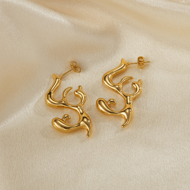 Wholesale Ins Style Stainless Steel Earrings