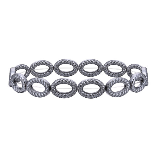 Wholesale Black Gallstone Hematite Men's Bracelet