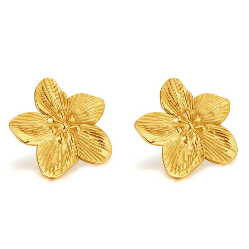 Wholesale Stainless Steel Flower Earrings