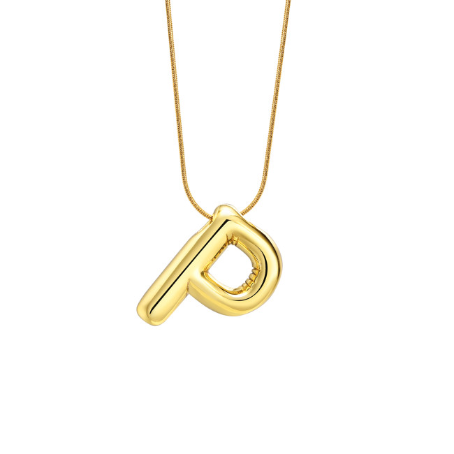Wholesale Copper Letter and Stainless Steel Necklace