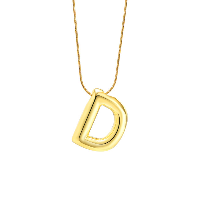 Wholesale Copper Letter and Stainless Steel Necklace