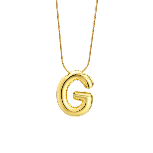 Wholesale Copper Letter and Stainless Steel Necklace