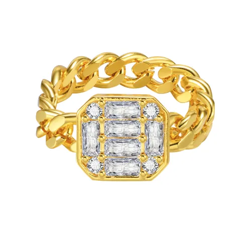 Wholesale Zirconia Chain Ring