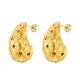 Wholesale Stainless Steel Teardrop Braided Earrings