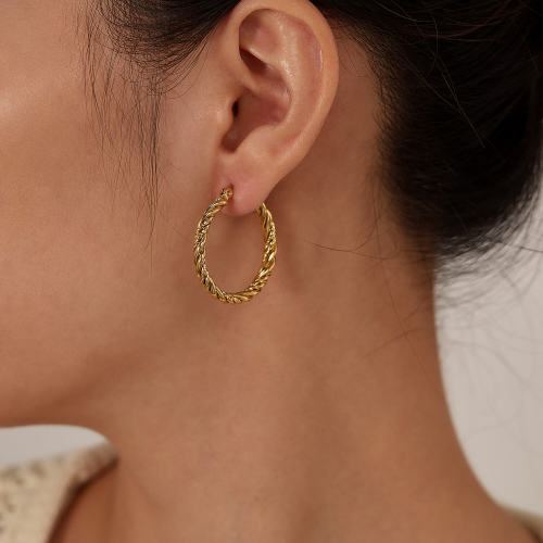 Wholesale Stainless Steel Twist Earrings
