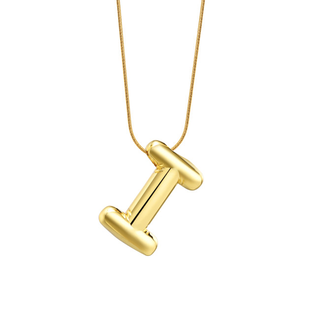 Wholesale Copper Letter and Stainless Steel Necklace