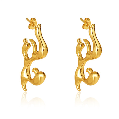 Wholesale Ins Style Stainless Steel Earrings