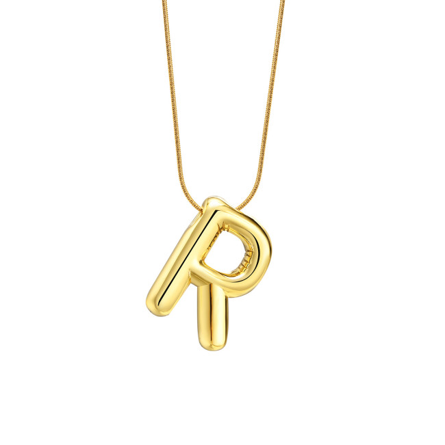 Wholesale Copper Letter and Stainless Steel Necklace